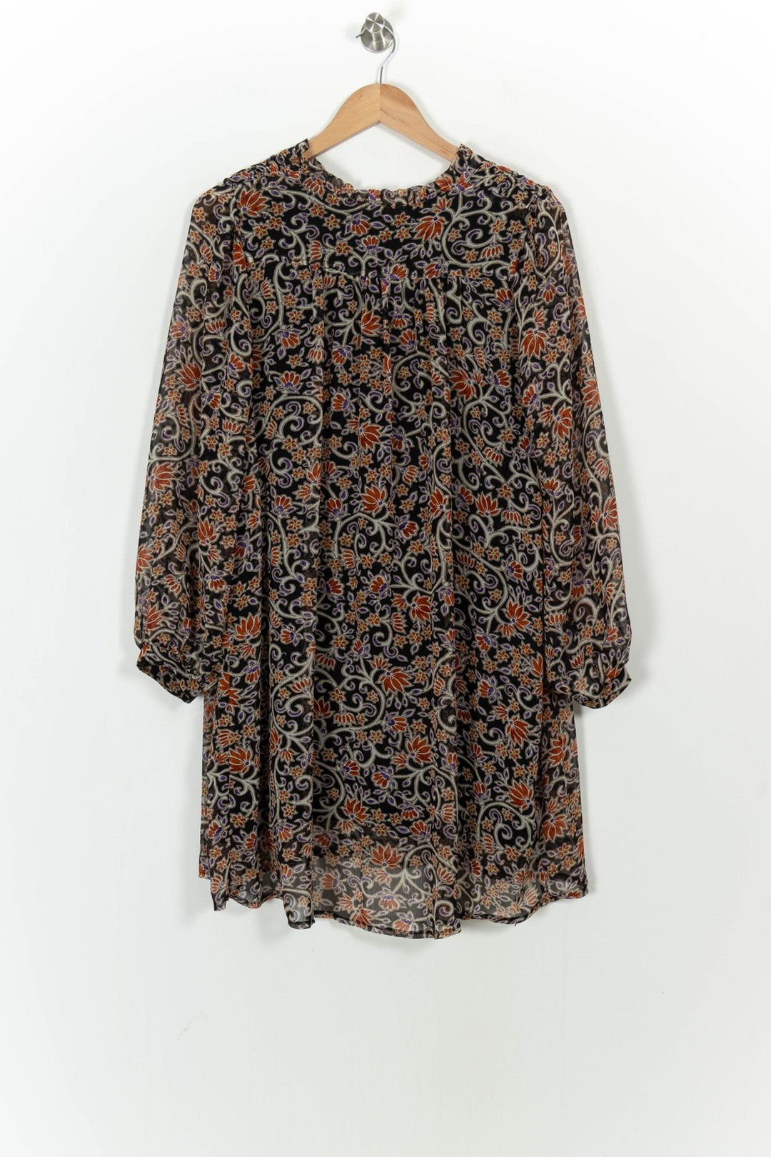 Robe Noire et Orange - Taille L/40 de la marque La Fée Maraboutée | PARAD104969 - Vendu par Paradigme - Image 4