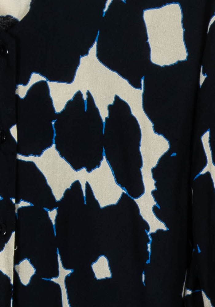 Chemisier Bleu et Blanc - Taille XXL/44 de la marque La Fée Maraboutée | PARAD104974 - Vendu par Paradigme - Image 3