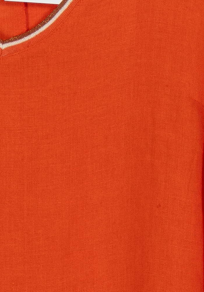 Robe Orange - Taille XXL/44 de la marque La Fée Maraboutée | PARAD104978 - Vendu par Paradigme - Image 3