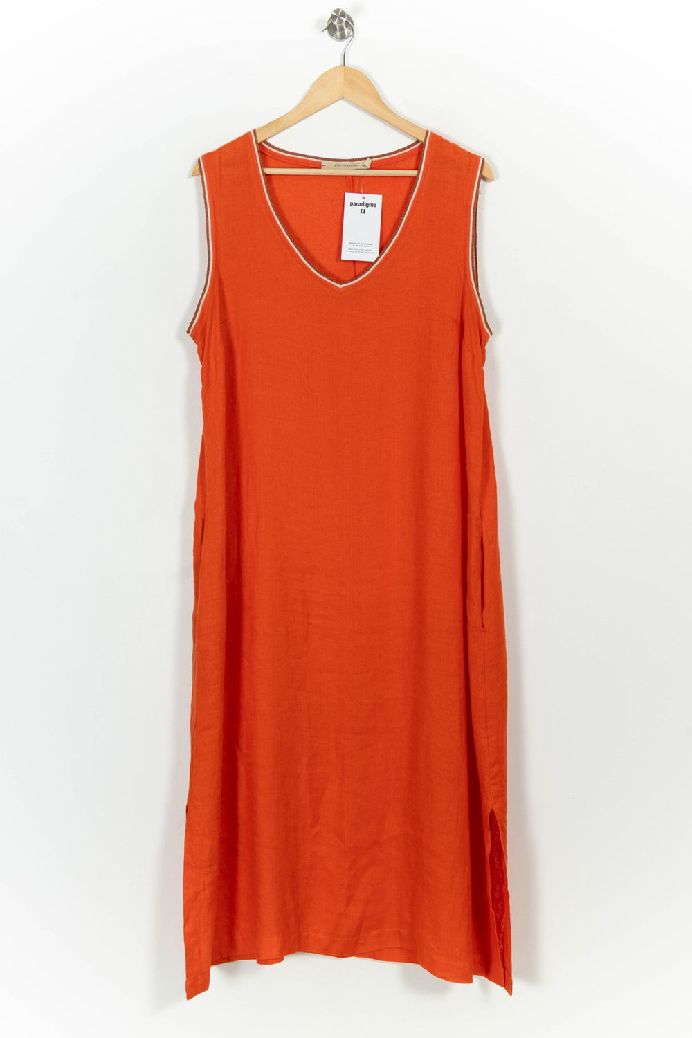 Robe Orange - Taille XXL/44 de la marque La Fée Maraboutée | PARAD104978 - Vendu par Paradigme - Image 2