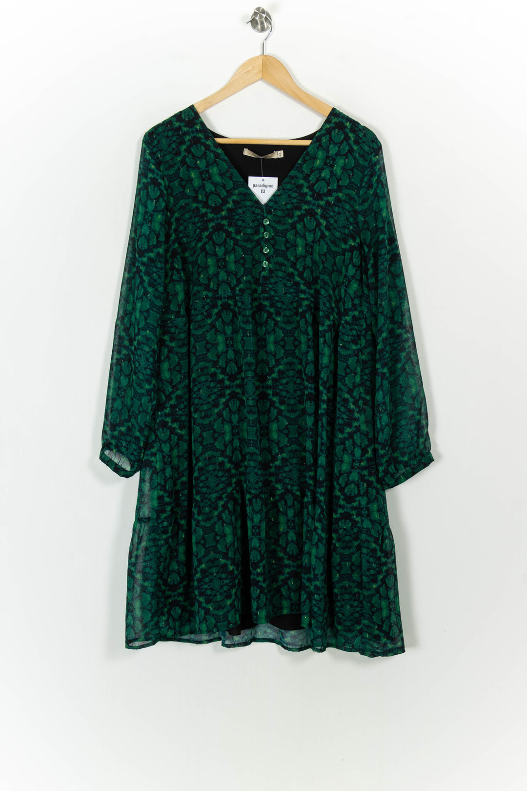 Robe Verte - Taille XXL/44 de la marque La Fée Maraboutée | PARAD104979 - Vendu par Paradigme - Image 2
