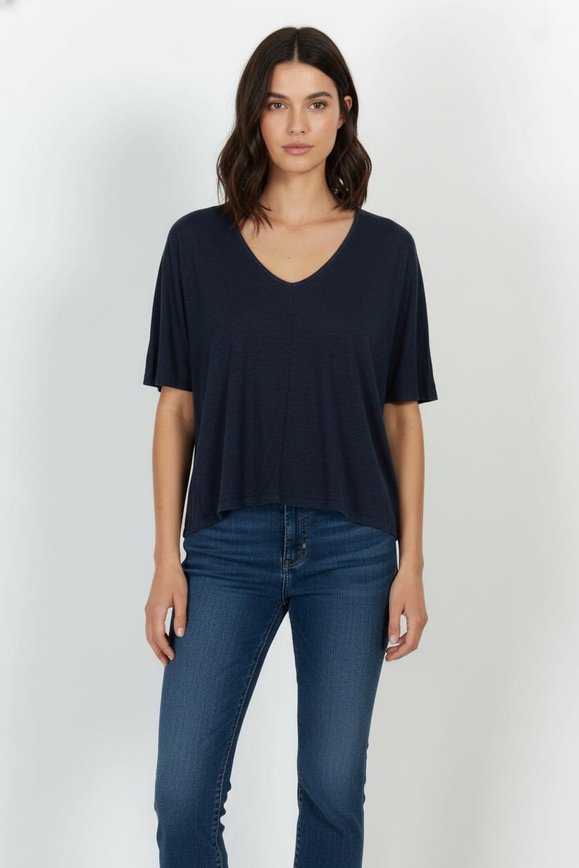 Tee-shirt Bleu - Taille L/40 de la marque La Fée Maraboutée | PARAD104982 - Vendu par Paradigme - Image 1