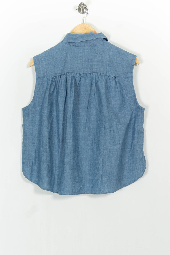 Chemise Sans Manches Bleue - Taille M/38 de la marque Levi's | PARAD104984 - Vendu par Paradigme - Image 4