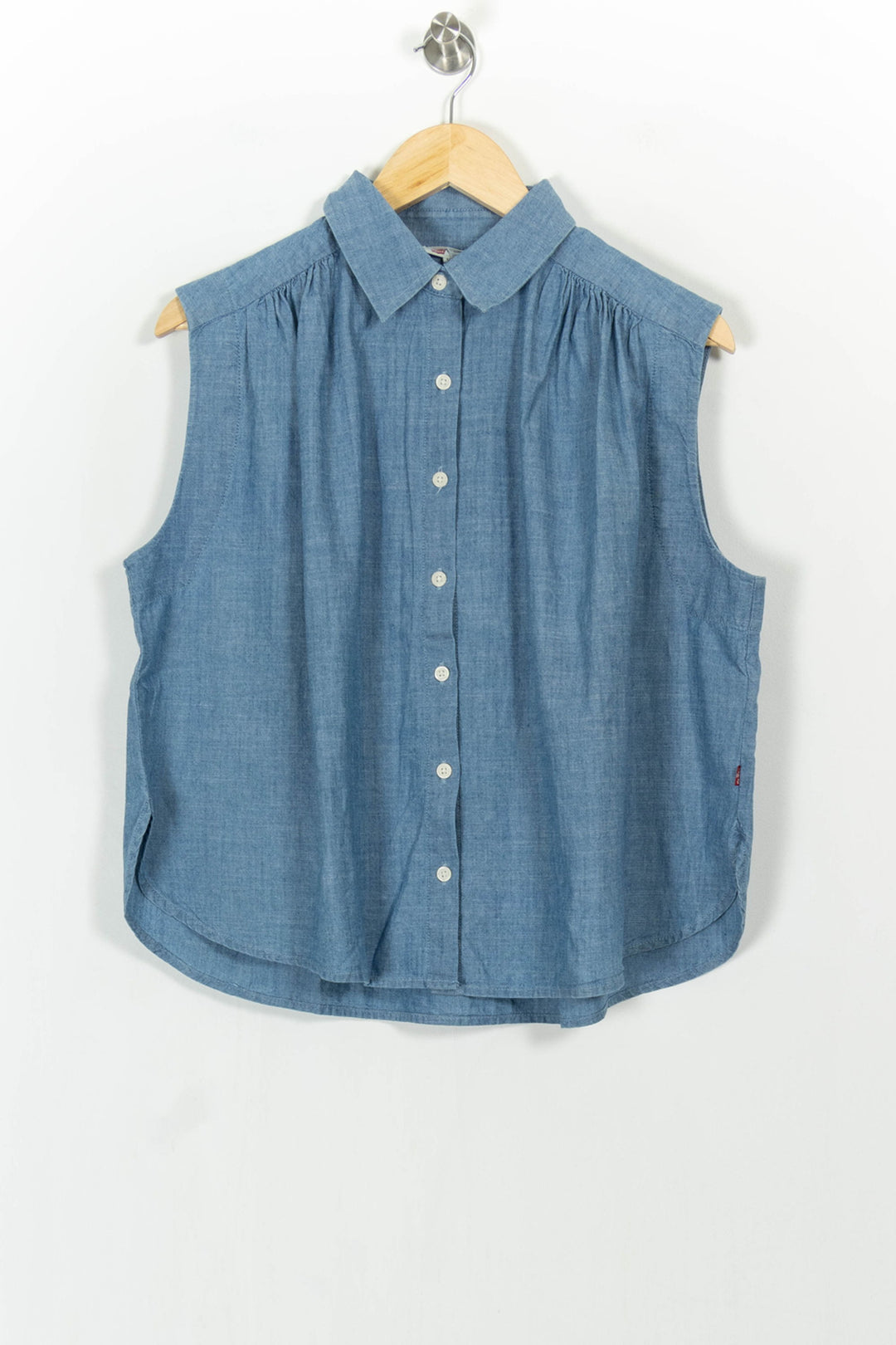 Chemise Sans Manches Bleue - Taille M/38 de la marque Levi's | PARAD104984 - Vendu par Paradigme - Image 2