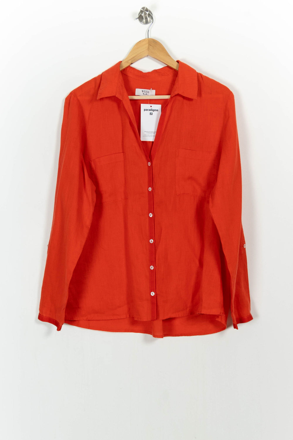 Chemise Orange - Taille XXXL/46 de la marque Weill | PARAD104988 - Vendu par Paradigme - Image 2
