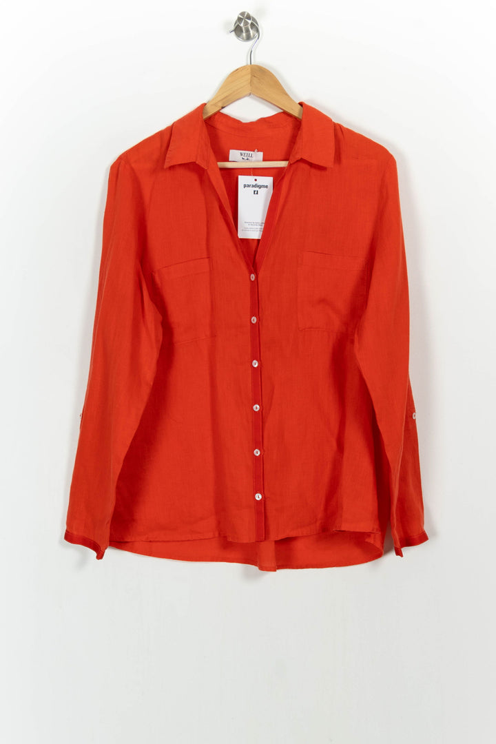 Chemise Orange - Taille XXXL/46 de la marque Weill | PARAD104988 - Vendu par Paradigme - Image 2