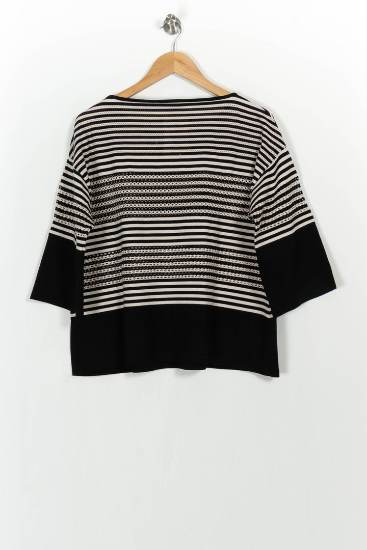 Pull Noir et Blanc - Taille XXL/44 de la marque Weill | PARAD104989 - Vendu par Paradigme - Image 4