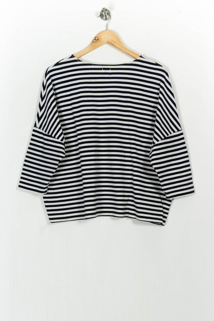 Marinière Blanc et Noir - Taille XL/42 de la marque Des petits hauts | PARAD104990 - Vendu par Paradigme - Image 4