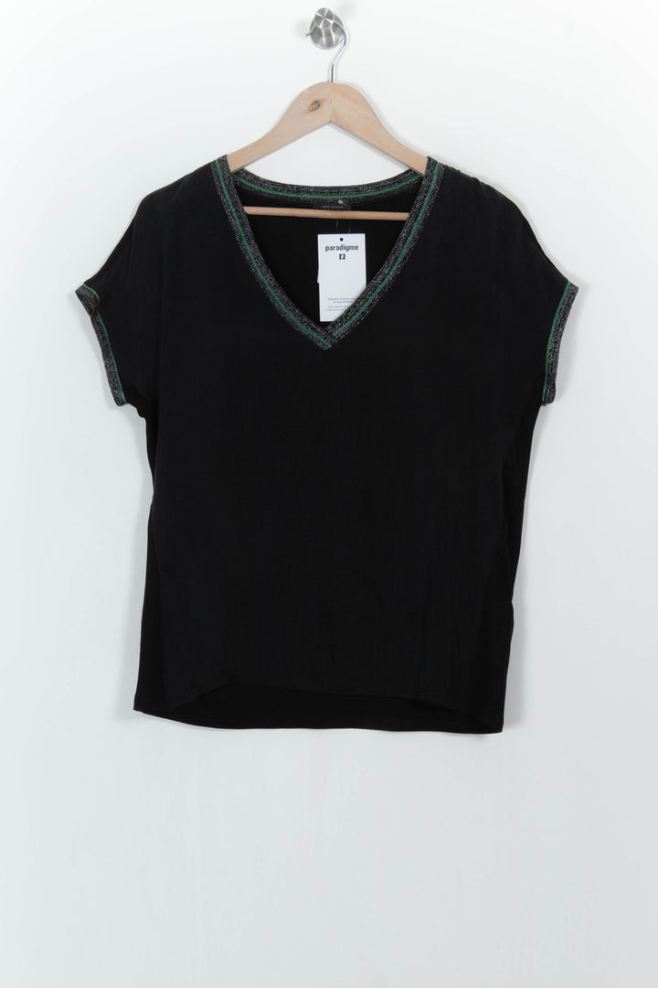 Blouse Noire - Taille M/38 de la marque IKKS | PARAD104993 - Vendu par Paradigme - Image 2
