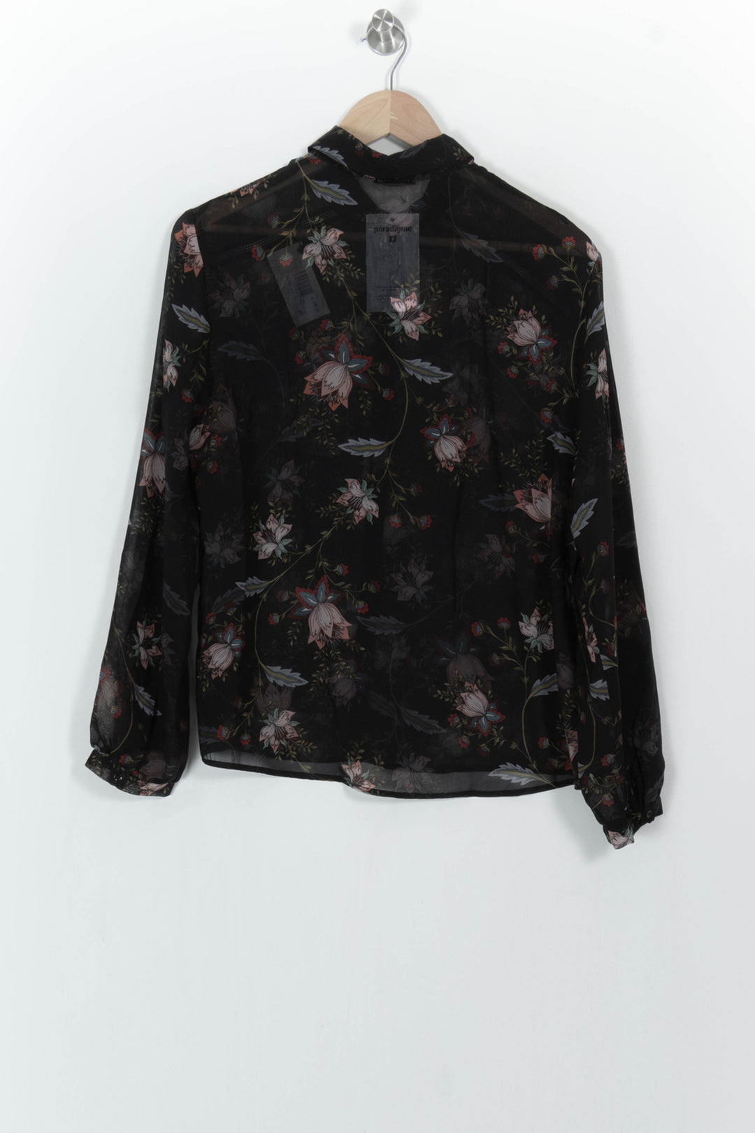 Blouse Noire et Fleurie - Taille L/40 de la marque One Step | PARAD104996 - Vendu par Paradigme - Image 4