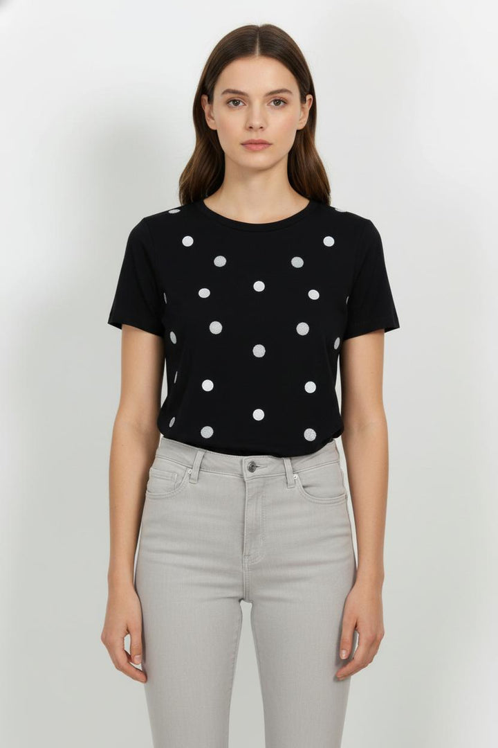 Tee-shirt Bleu et Blanc - Taille XXXL/46 de la marque Marina Rinaldi | PARAD104997 - Vendu par Paradigme - Image 1