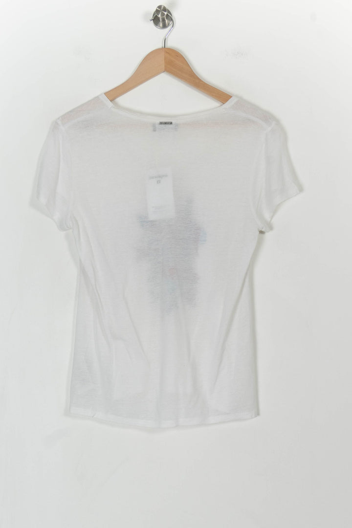 Tee Shirt Blanc et Bleu - Taille M/38 de la marque One Step | PARAD104999 - Vendu par Paradigme - Image 4