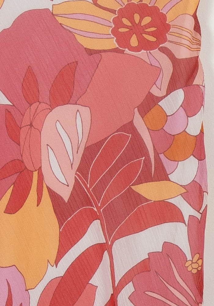 Robe Midi Rose et Orange - Taille S/36 de la marque Maison 123 | PARAD105002 - Vendu par Paradigme - Image 3