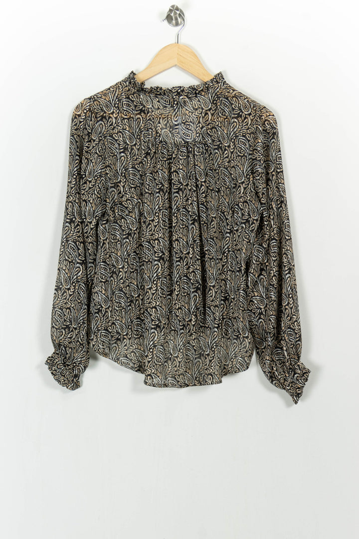 Blouse Noire et Beige - Taille S/36 de la marque Almé | PARAD105008 - Vendu par Paradigme - Image 4