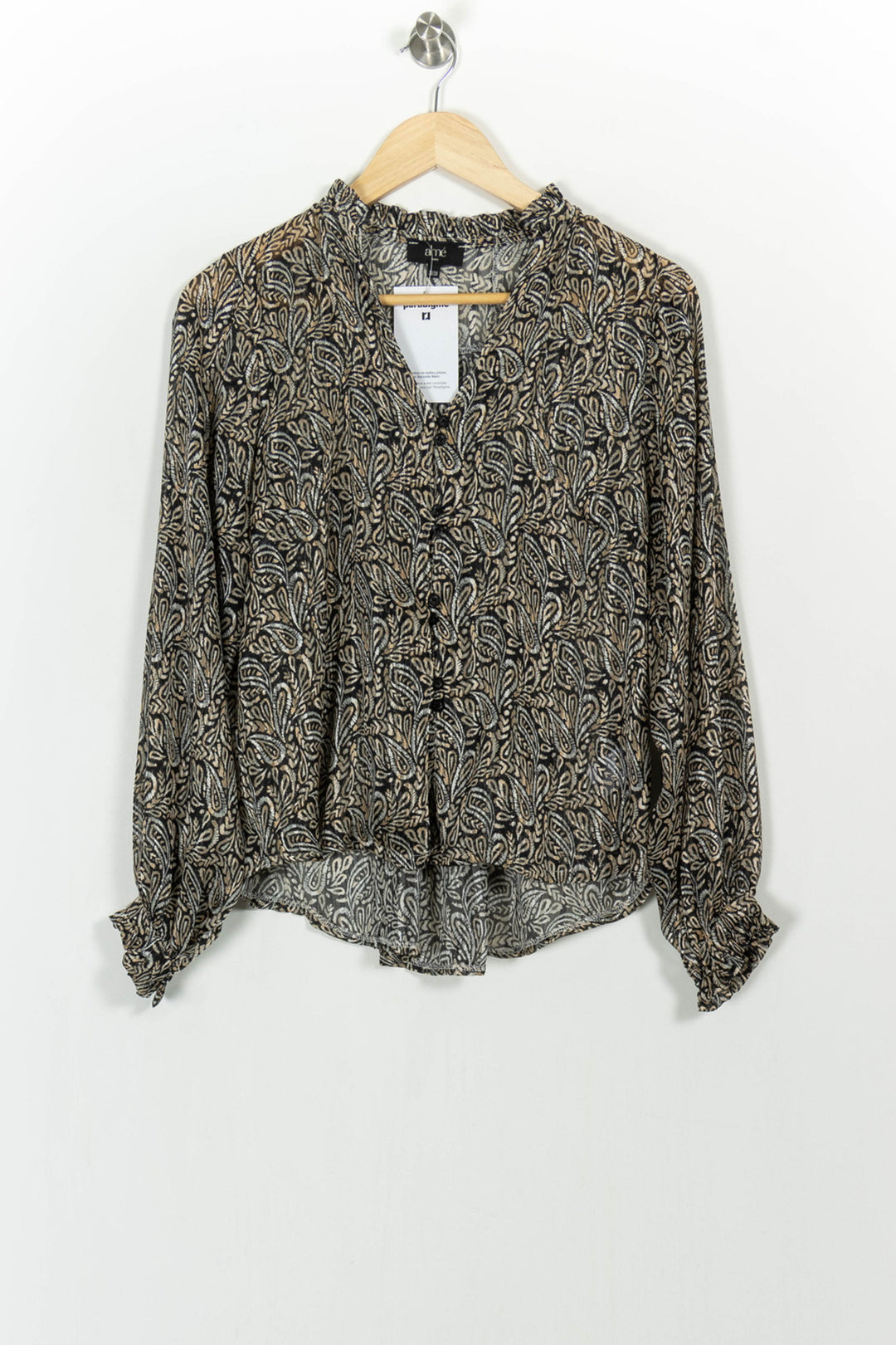 Blouse Noire et Beige - Taille S/36 de la marque Almé | PARAD105008 - Vendu par Paradigme - Image 2