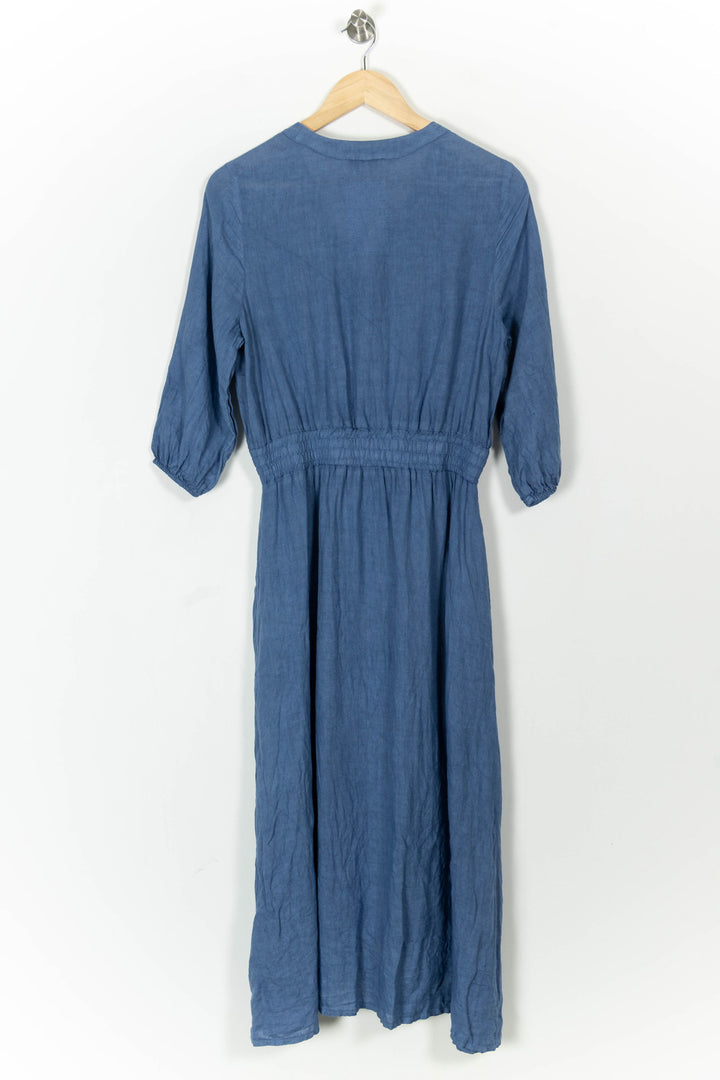 Robe Chemise Bleue - Taille L/40 de la marque La Fée Maraboutée | PARAD105012 - Vendu par Paradigme - Image 4