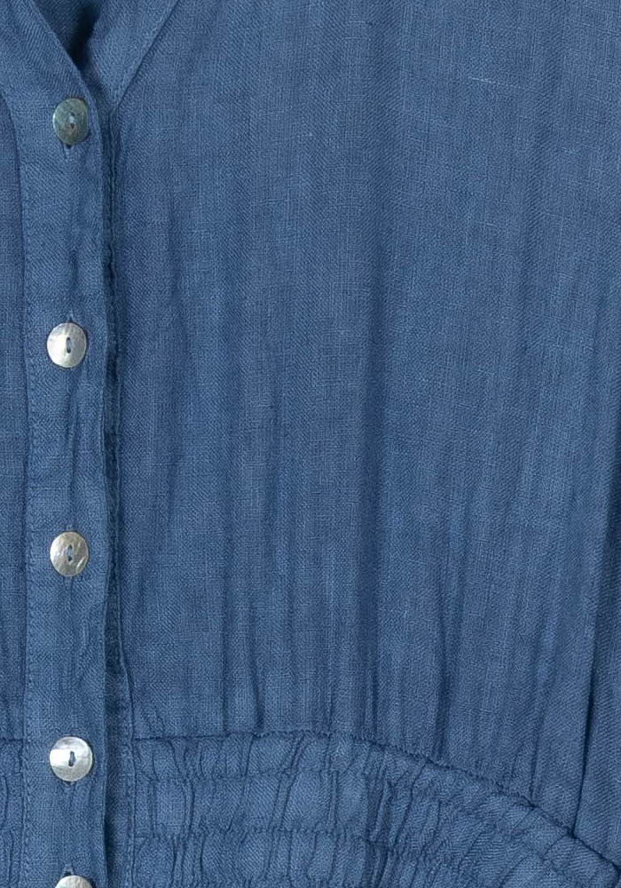 Robe Chemise Bleue - Taille L/40 de la marque La Fée Maraboutée | PARAD105012 - Vendu par Paradigme - Image 3