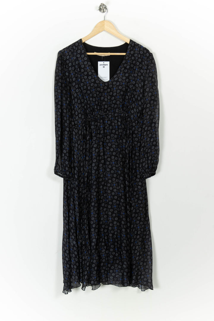 Robe Longue Bleue et Noire - Taille L/40 de la marque La Fée Maraboutée | PARAD105013 - Vendu par Paradigme - Image 2
