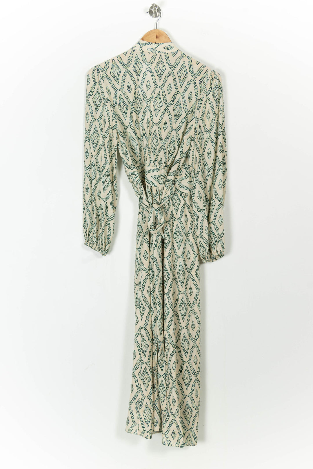 Robe Longue Verte et Écrue - Taille S/36 de la marque Stella Forest | PARAD105016 - Vendu par Paradigme - Image 4
