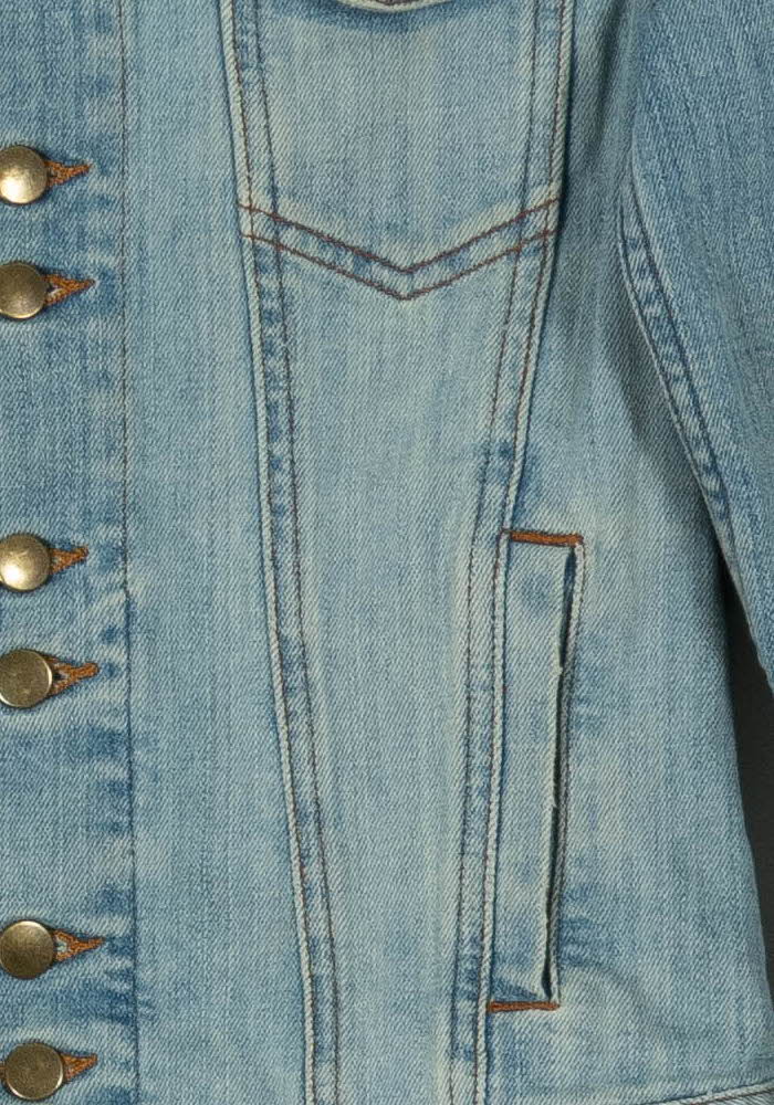 Veste en Jean Bleue - Taille XS/34 de la marque ba&sh | PARAD105025 - Vendu par Paradigme - Image 3
