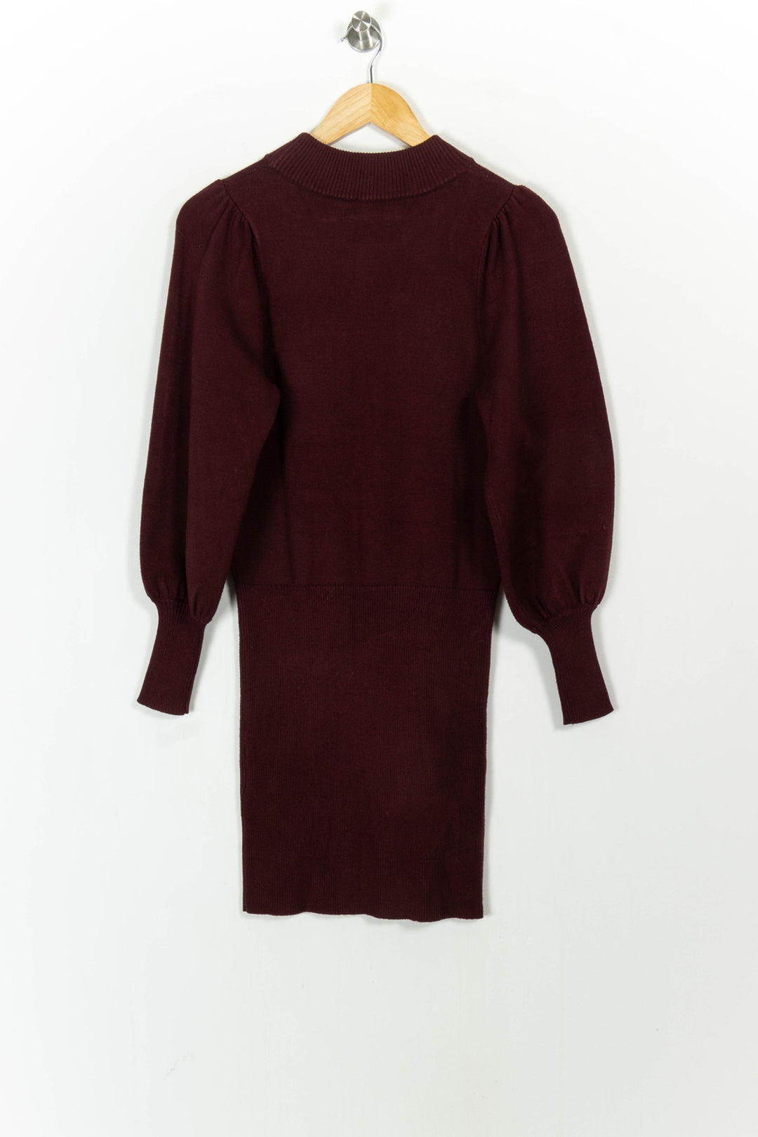 Robe Pull Bordeaux - Taille XS/34 de la marque Petite Mendigote | PARAD105027 - Vendu par Paradigme - Image 4