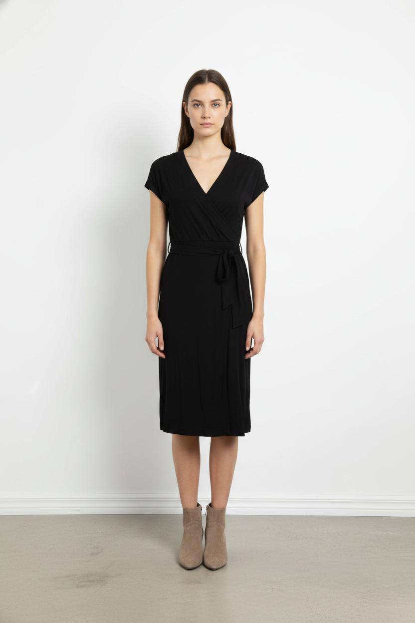 Robe portefeuille noire - Taille S/36 de la marque Soeur | PARAD105030 - Vendu par Paradigme - Image 1