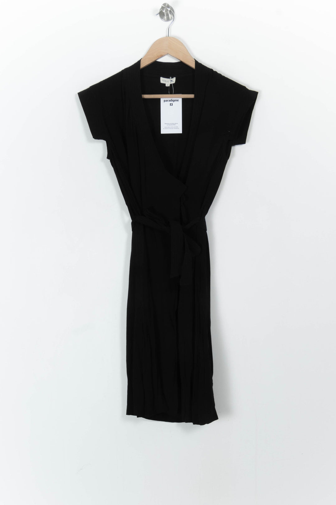 Robe portefeuille noire - Taille S/36 de la marque Soeur | PARAD105030 - Vendu par Paradigme - Image 2