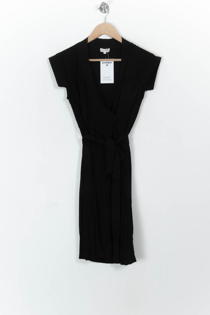 Robe portefeuille noire - Taille S/36 de la marque Soeur | PARAD105030 - Vendu par Paradigme - Image 2