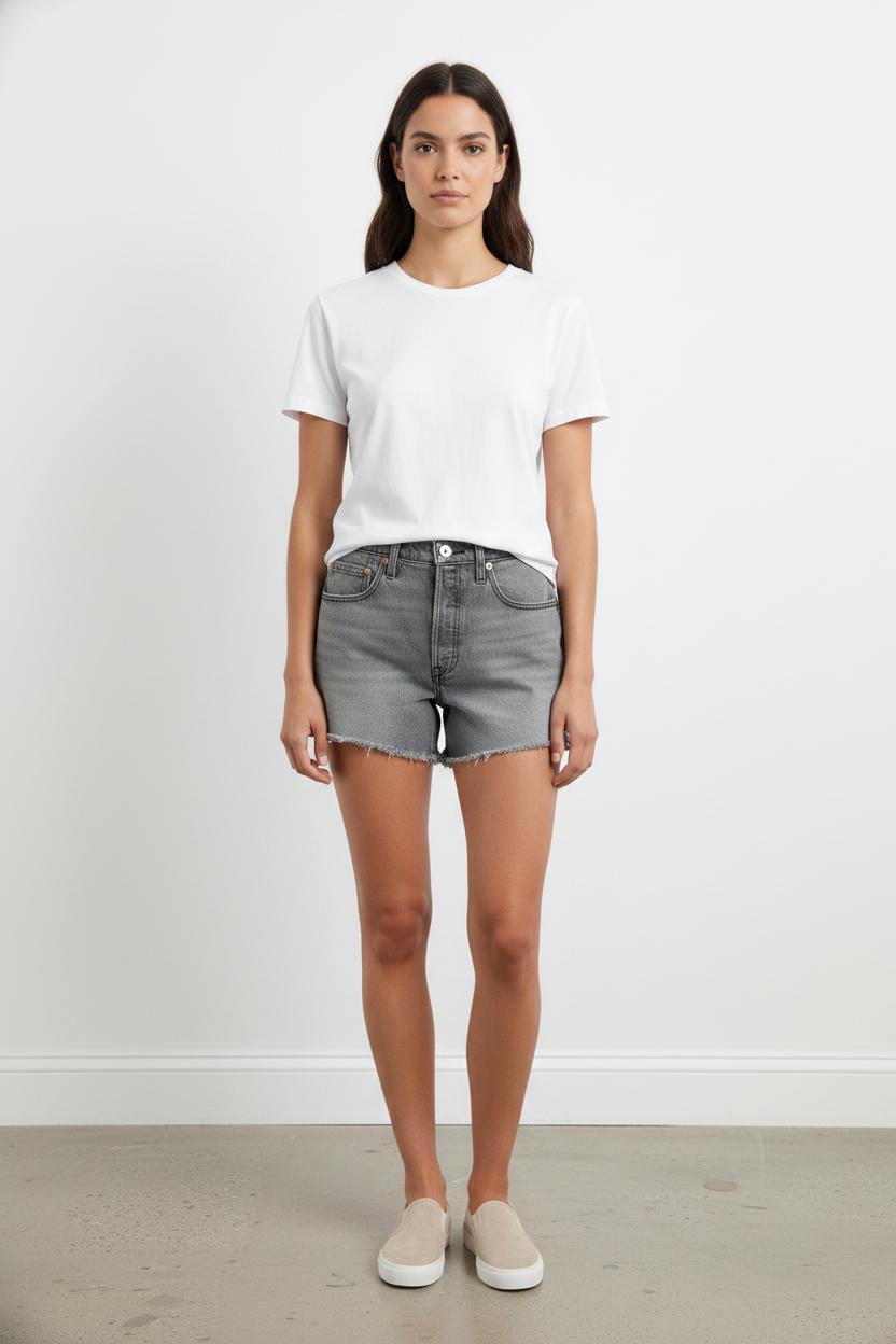 Short en Jean Gris - Taille L/40 de la marque Levi's | PARAD105041 - Vendu par Paradigme - Image 1