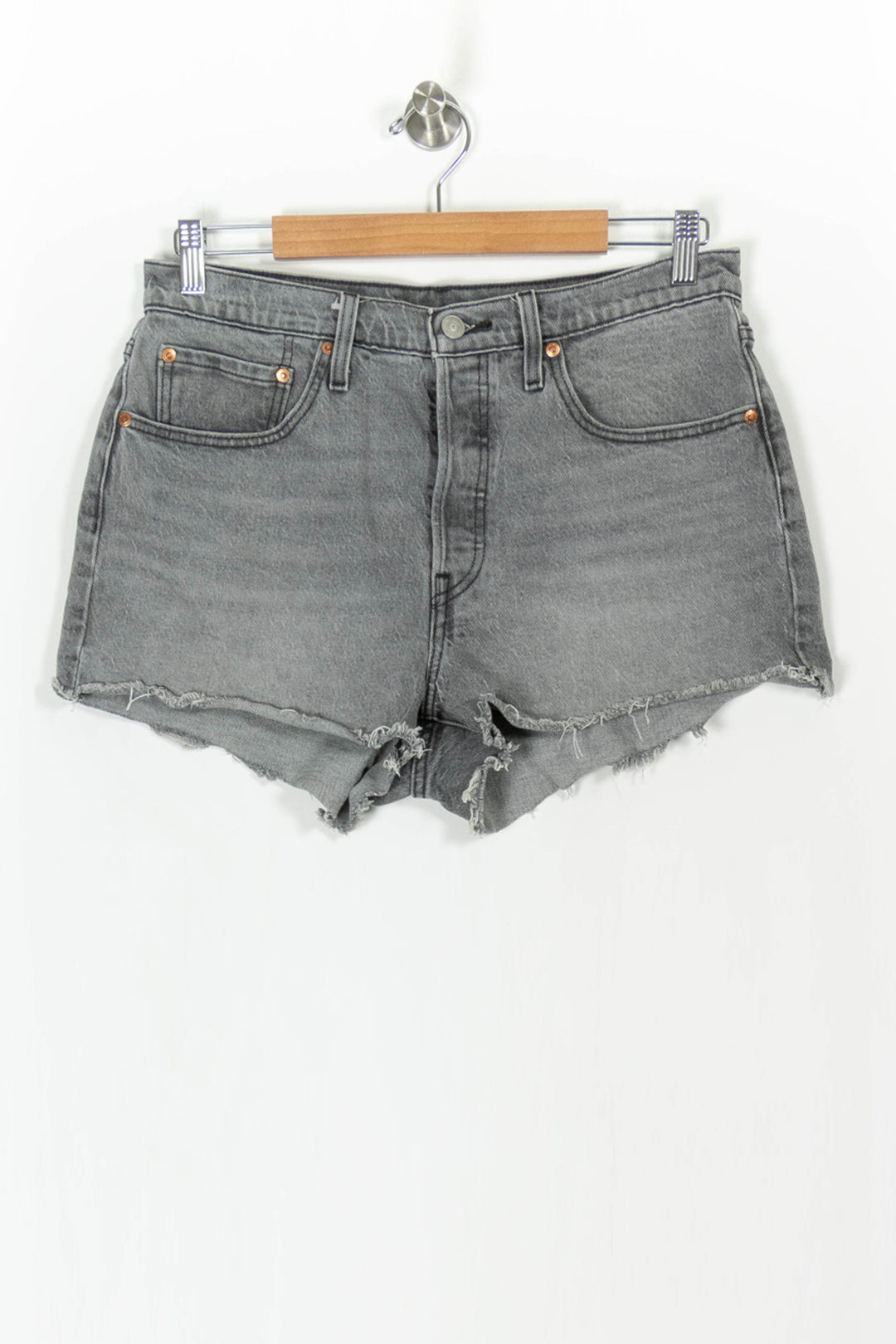 Short en Jean Gris - Taille L/40 de la marque Levi's | PARAD105041 - Vendu par Paradigme - Image 2