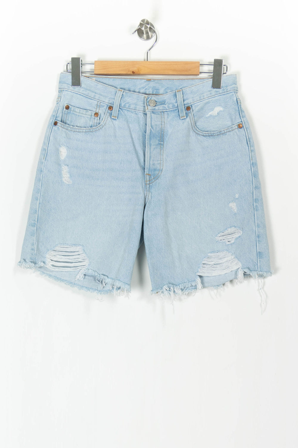 Short en Jean Bleu - Taille M/38 de la marque Levi's | PARAD105042 - Vendu par Paradigme - Image 2