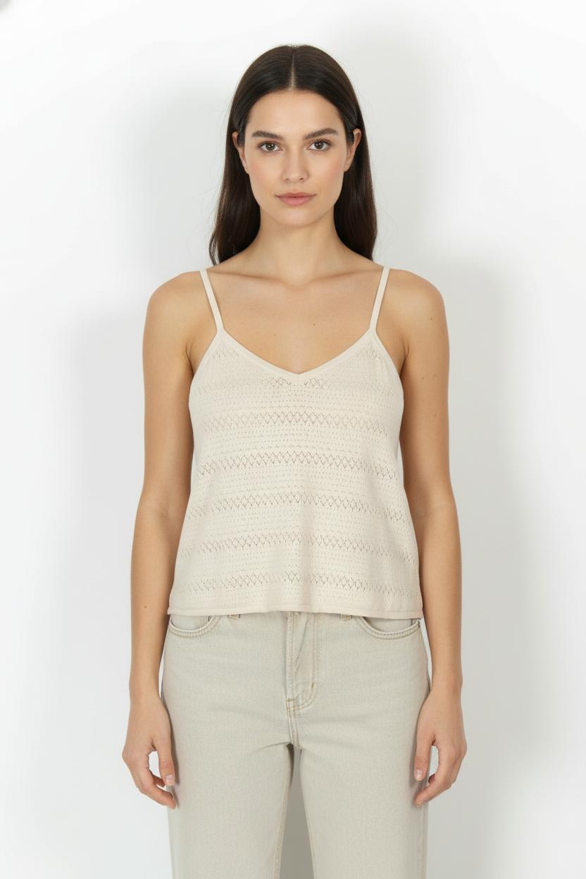 Débardeur Beige - Taille M/38 de la marque Sézane | PARAD105061 - Vendu par Paradigme - Image 1