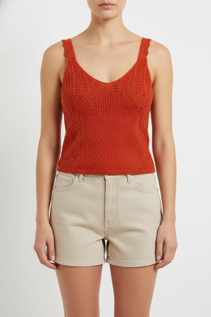 Débardeur Rouge - Taille M/38 de la marque Des petits hauts | PARAD105062 - Vendu par Paradigme - Image 1