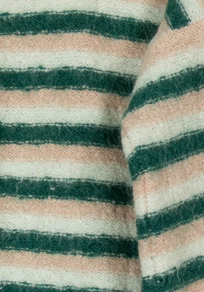Pull Rayé Vert et Beige - Taille M/38 de la marque Des petits hauts | PARAD105063 - Vendu par Paradigme - Image 3
