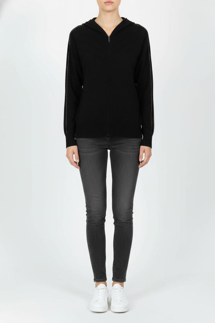 Gilet à Capuche Noir - Taille S/36 de la marque IKKS | PARAD105088 - Vendu par Paradigme - Image 1