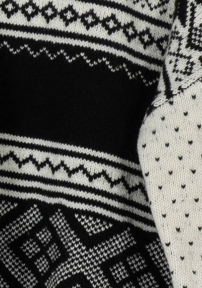 Pull Noir Blanc et Rouge - Taille L/40 de la marque The Kooples | PARAD105096 - Vendu par Paradigme - Image 3