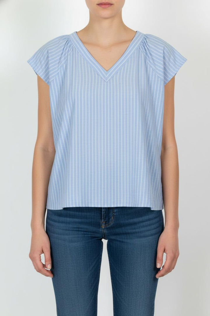 Blouse Bleue - Taille XL/42 de la marque La Fée Maraboutée | PARAD105099 - Vendu par Paradigme - Image 1