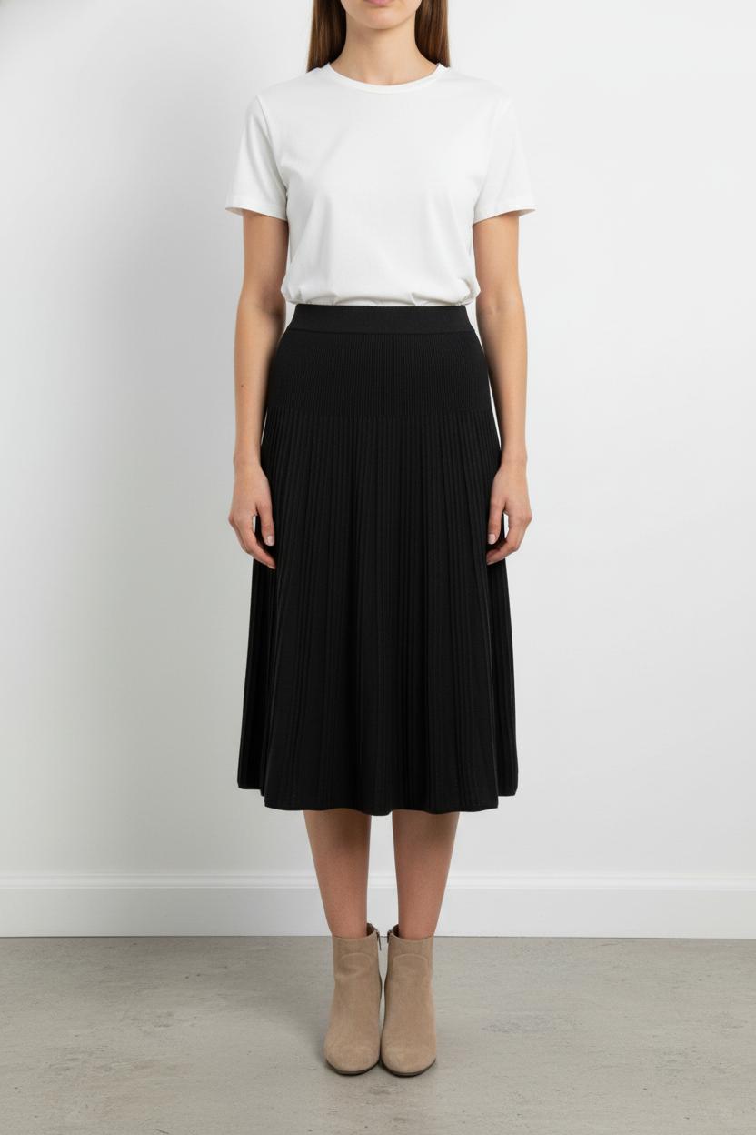 Jupe Plissée Grise - Taille L/40 de la marque Joseph | PARAD105104 - Vendu par Paradigme - Image 1