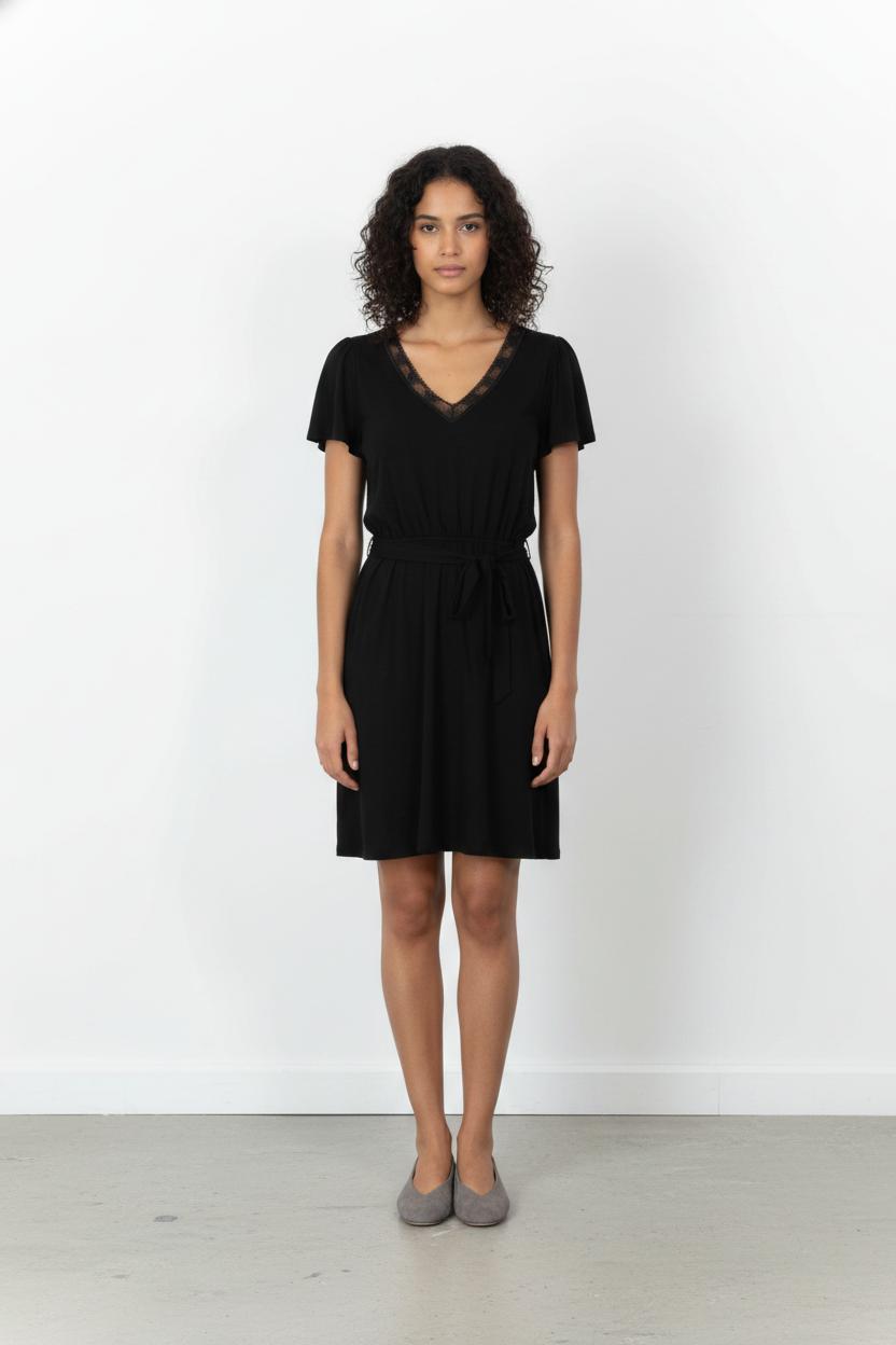 Robe Courte Noire - Taille M/38 de la marque Des petits hauts | PARAD105111 - Vendu par Paradigme - Image 1