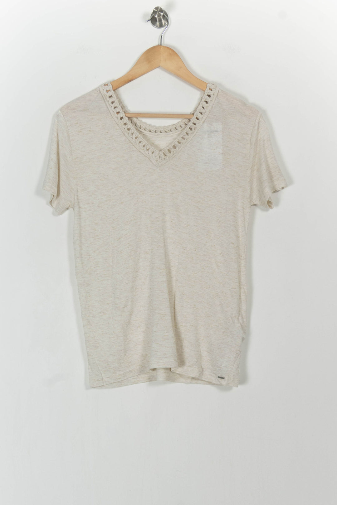T-shirt Beige - Taille M/38 de la marque IKKS | PARAD105117 - Vendu par Paradigme - Image 4