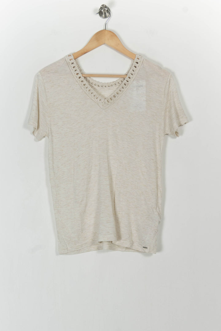 T-shirt Beige - Taille M/38 de la marque IKKS | PARAD105117 - Vendu par Paradigme - Image 4