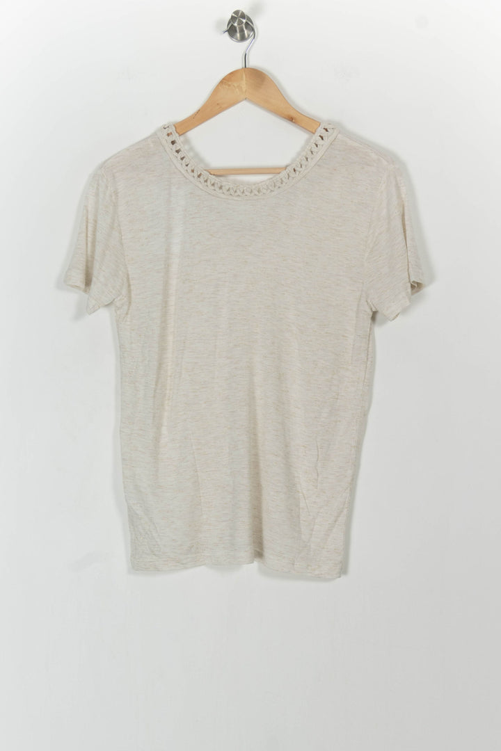 T-shirt Beige - Taille M/38 de la marque IKKS | PARAD105117 - Vendu par Paradigme - Image 2
