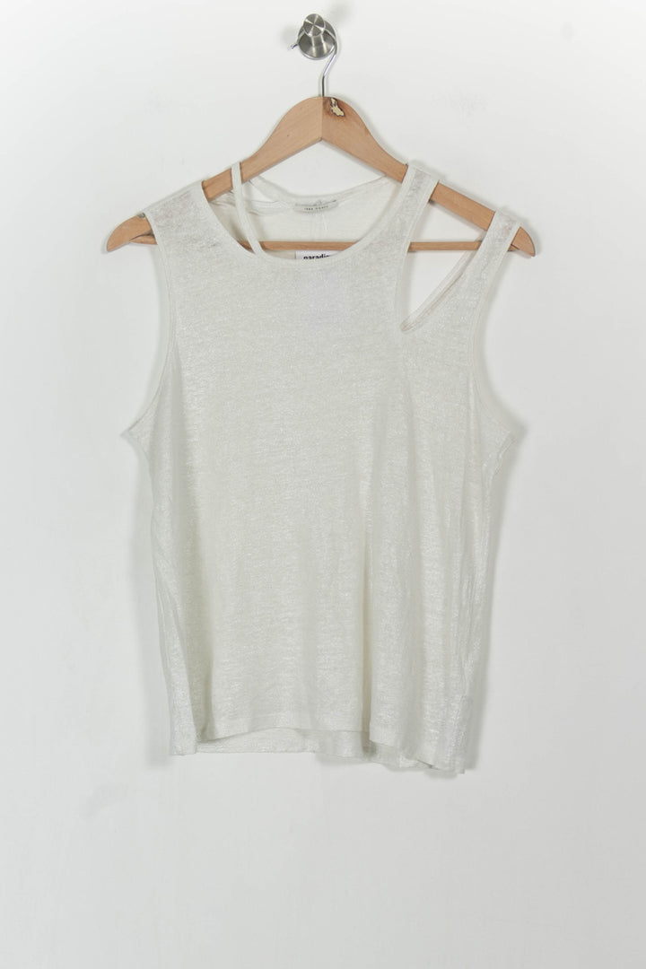 Débardeur Blanc - Taille M/38 de la marque IKKS | PARAD105118 - Vendu par Paradigme - Image 2