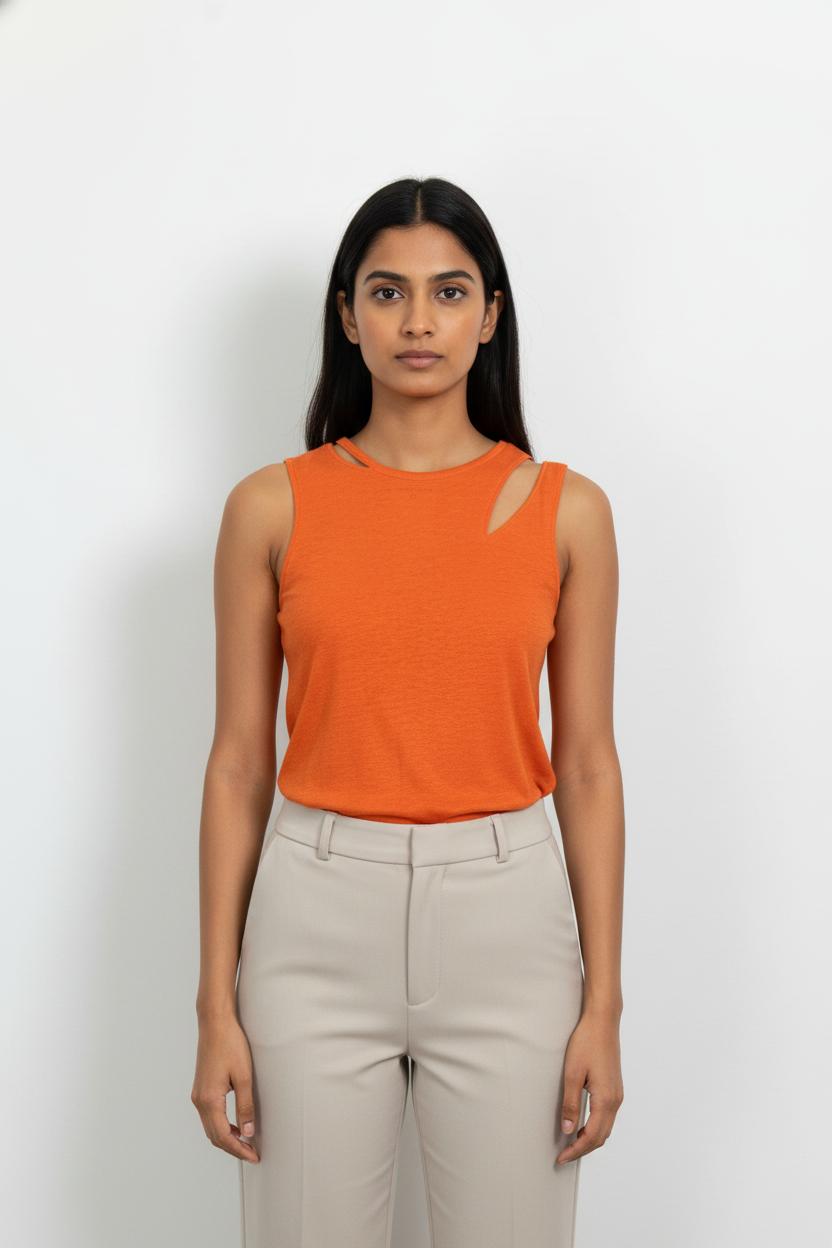 Débardeur Orange - Taille S/36 de la marque IKKS | PARAD105120 - Vendu par Paradigme - Image 1