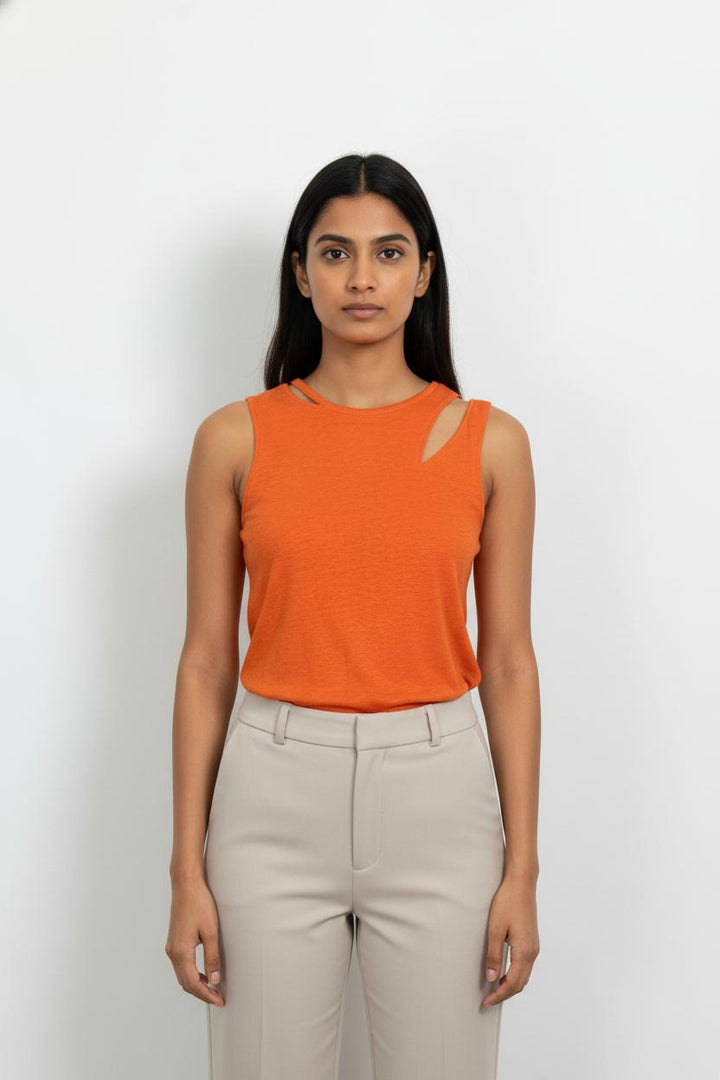 Débardeur Orange - Taille S/36 de la marque IKKS | PARAD105120 - Vendu par Paradigme - Image 1