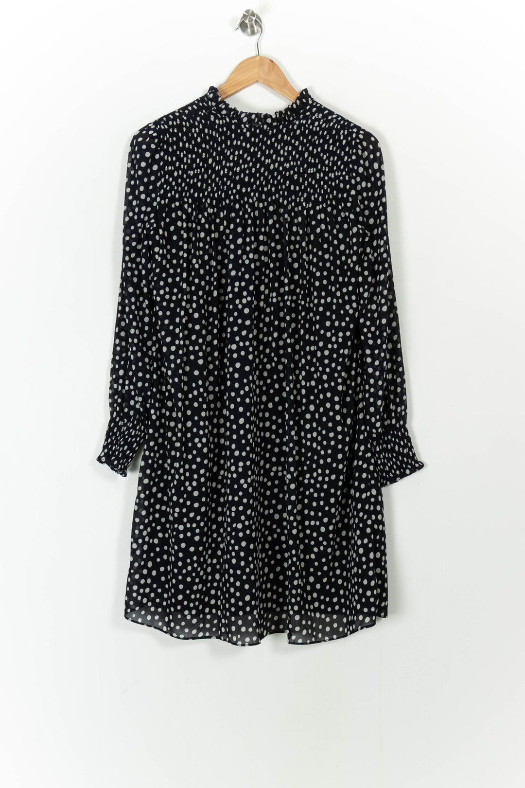 Robe Courte Noire à Pois Blancs - Taille S/36 de la marque IKKS | PARAD105123 - Vendu par Paradigme - Image 4
