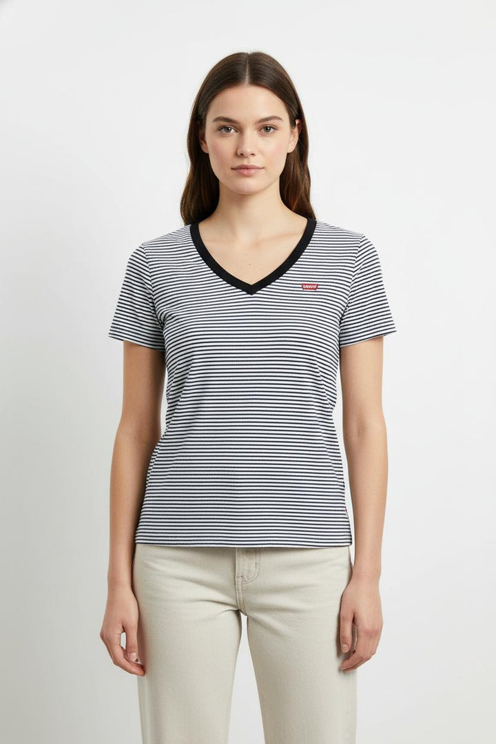 Tee-shirt Blanc et Noir - Taille S/36 de la marque Levi's | PARAD105126 - Vendu par Paradigme - Image 1