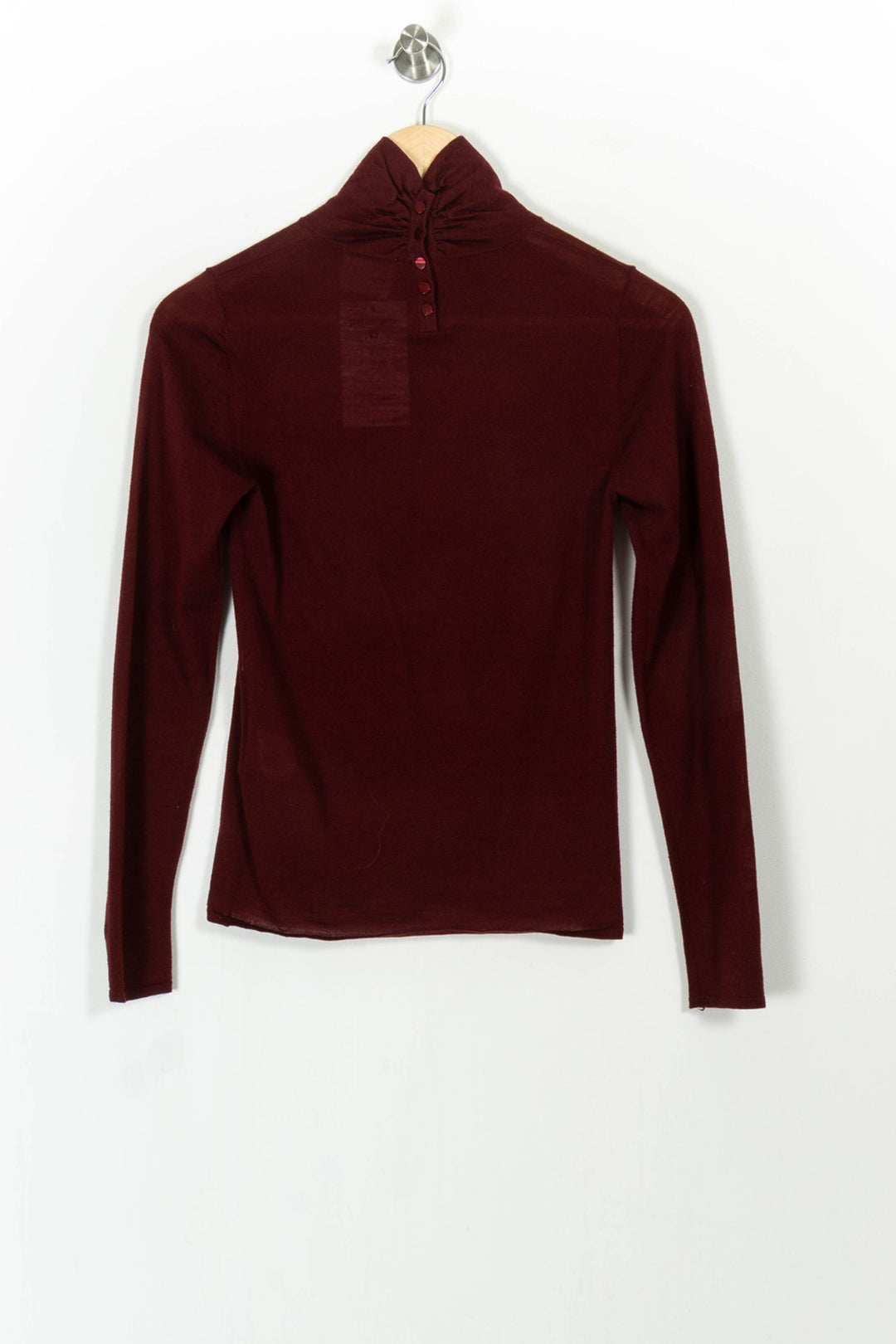 Pull Col Roulé Bordeaux - Taille S/36 de la marque Petite Mendigote | PARAD105135 - Vendu par Paradigme - Image 4