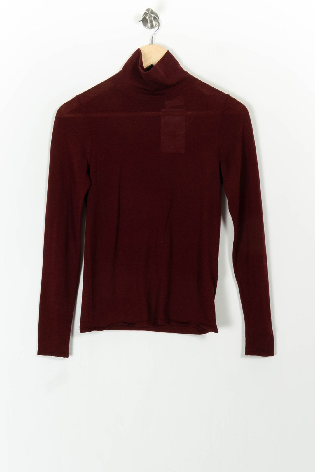 Pull Col Roulé Bordeaux - Taille S/36 de la marque Petite Mendigote | PARAD105135 - Vendu par Paradigme - Image 2