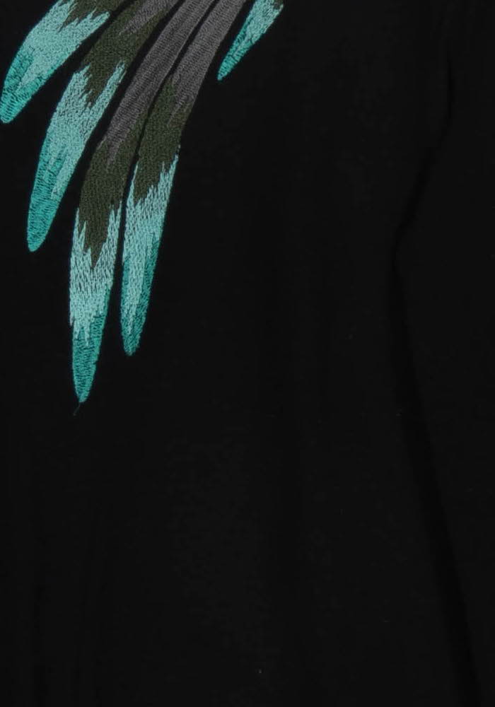 Sweat Noir et Vert - Taille L/40 de la marque Maje | PARAD105139 - Vendu par Paradigme - Image 3